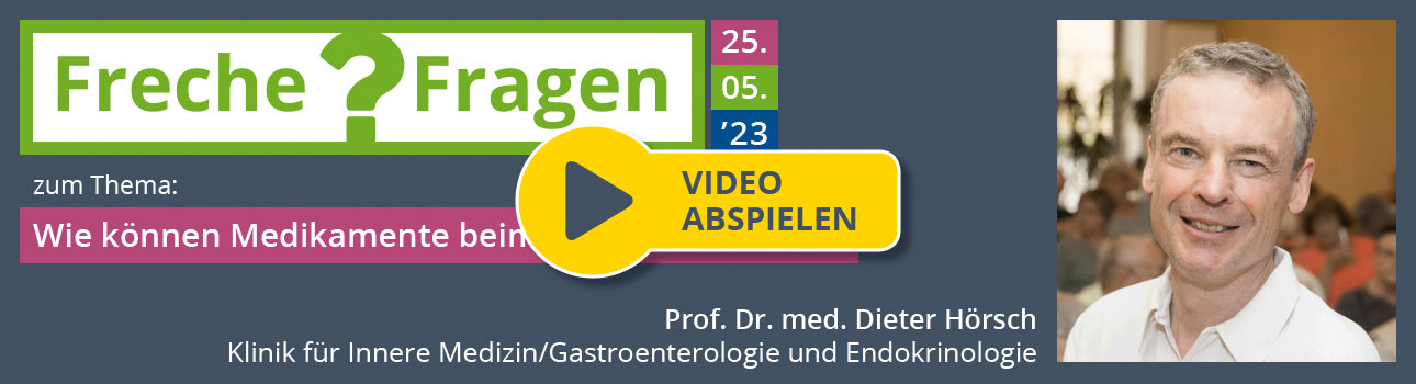 Livestreaming mit Prof. Dr. med. Dieter Hörsch, Chefarzt der Klinik für Innere Medizin/Gastroenterologie und Endokrinologie